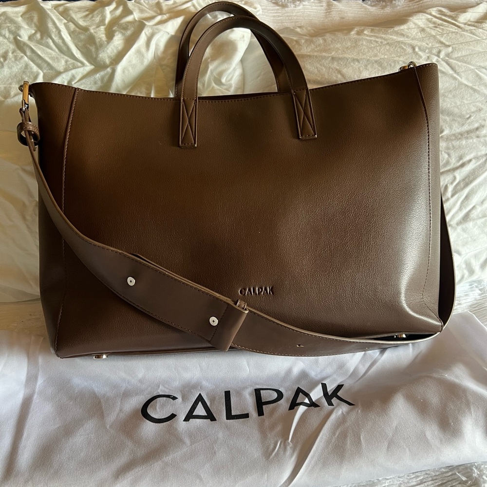 Gently Used Calpak Haven Laptop Tote. Color Espresso.